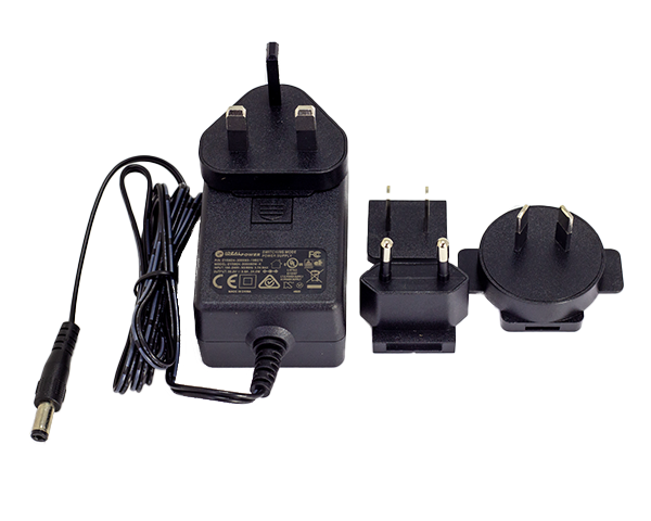 24W Interchangeable AC/DC Plugtop Adapter Power Supply